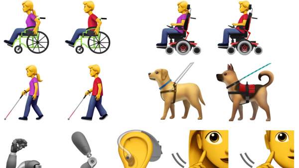 Imagen de Apple diseña emojis representando a personas con discapacidad
